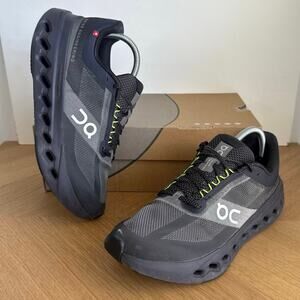 On Cloud Cloudsurfer Black/Grey/Neon Green Women Sneakers- SZ 9.5